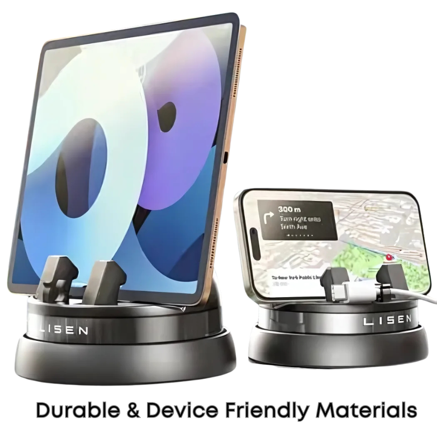 Lisen Car Phone Holder - Stable, Secure, 360° Rotatable for Ultimate Hands-Free Navigation