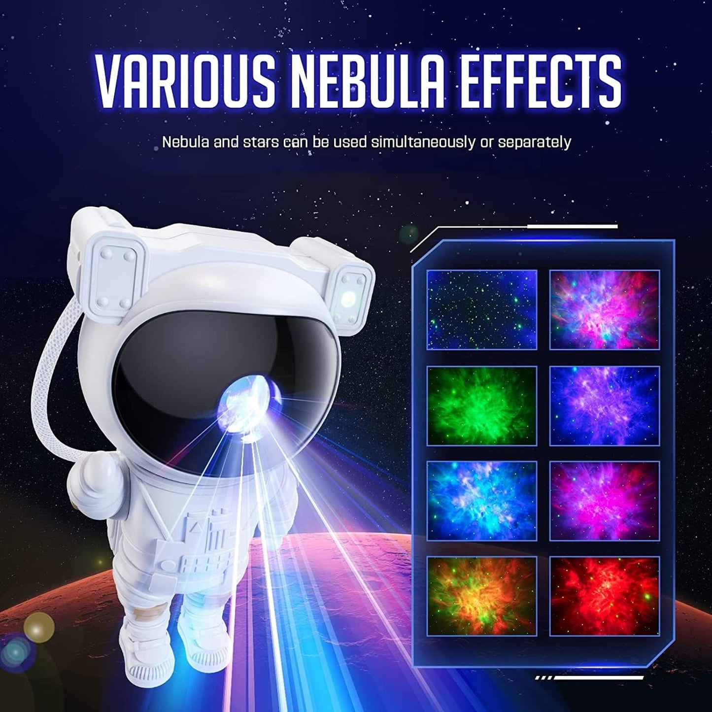 Star Galaxy Projector for Bedroom – Remote-Controlled Night Light with Timer, Space Projector for Kids & Adults, Ideal for Room Decor, Home Theater & Gaming Rooms