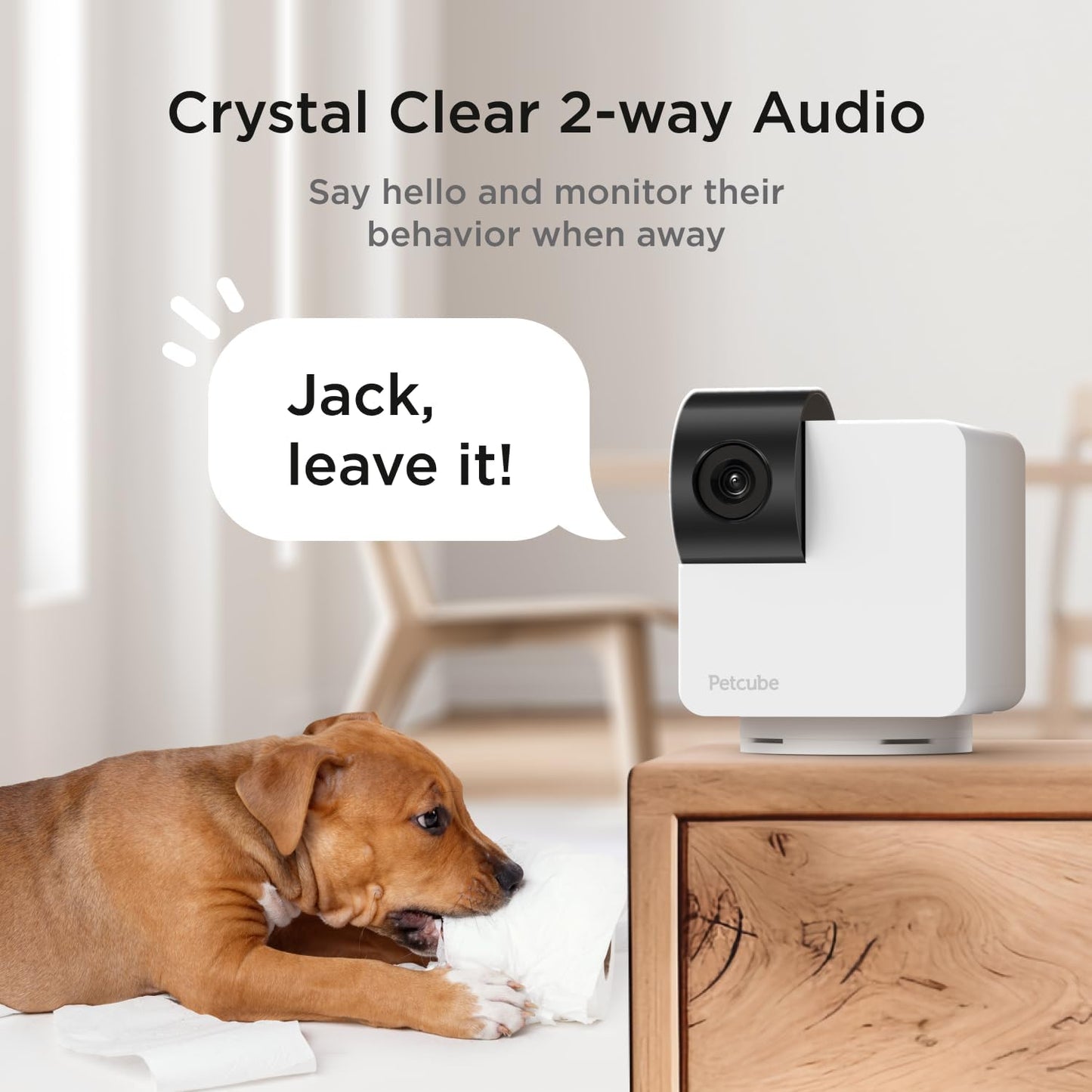 Petcube Cam 360° Interactive WiFi Pet Camera – 1080p HD Pan-Tilt Home Security with Phone App, Night Vision, AI Motion Alerts