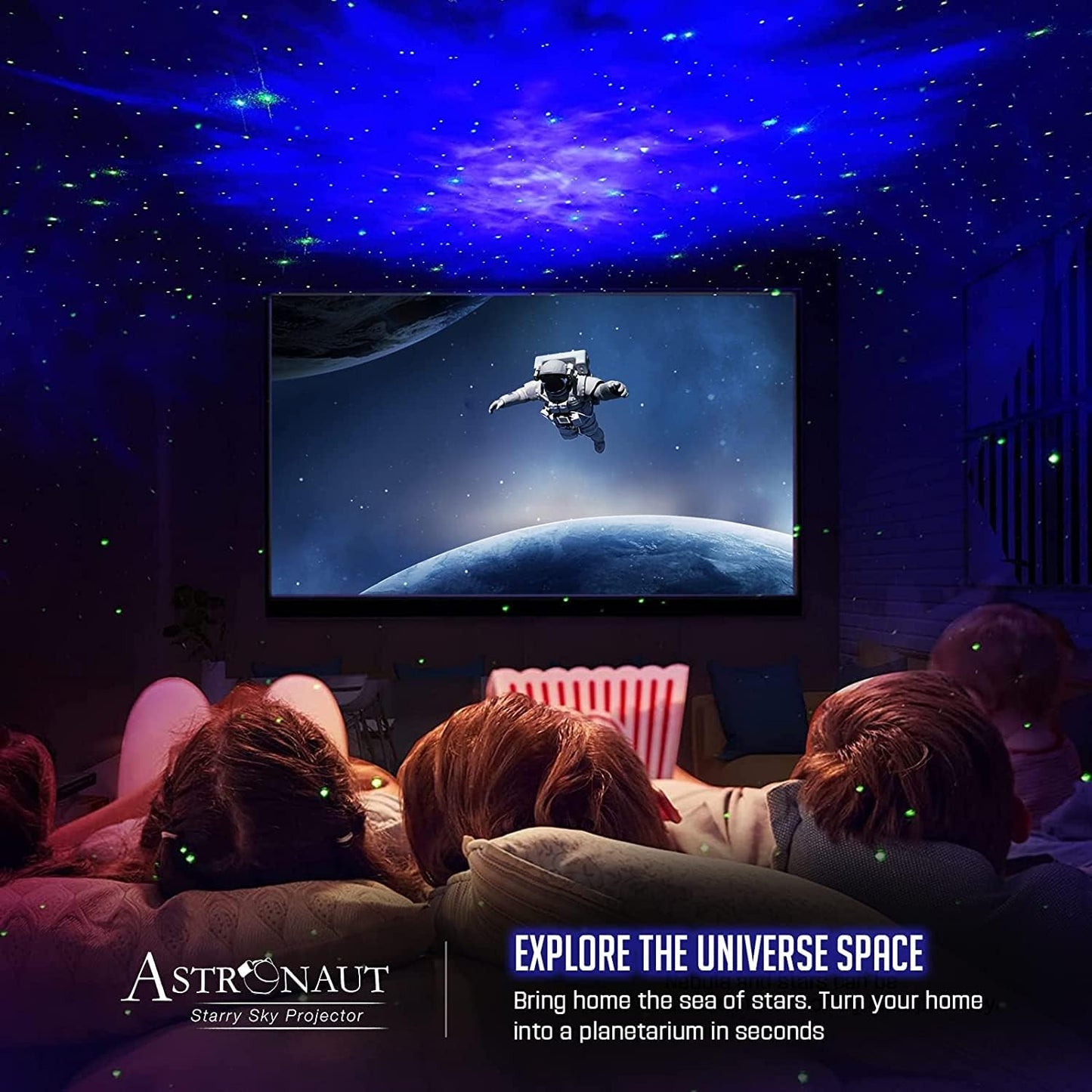 Star Galaxy Projector for Bedroom – Remote-Controlled Night Light with Timer, Space Projector for Kids & Adults, Ideal for Room Decor, Home Theater & Gaming Rooms