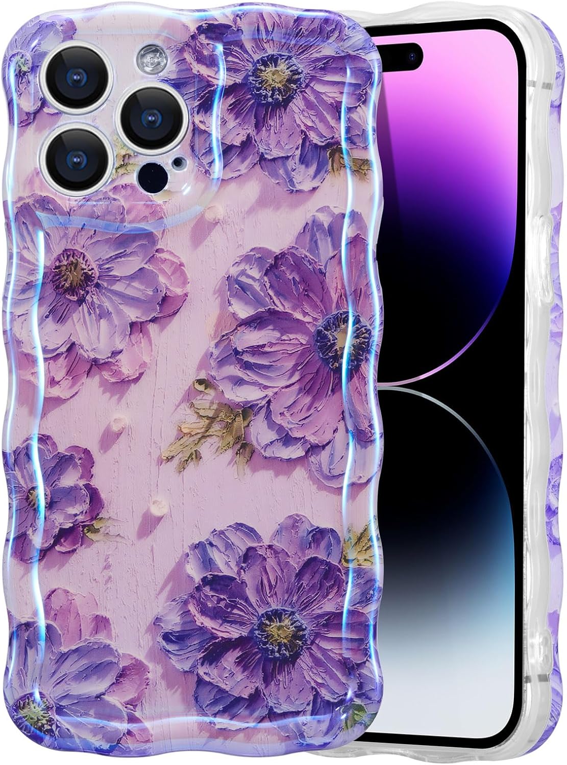 iPhone 13- 16 Retro Floral Glossy Case - Vibrant, Stylish, and Durable for Girls & Women