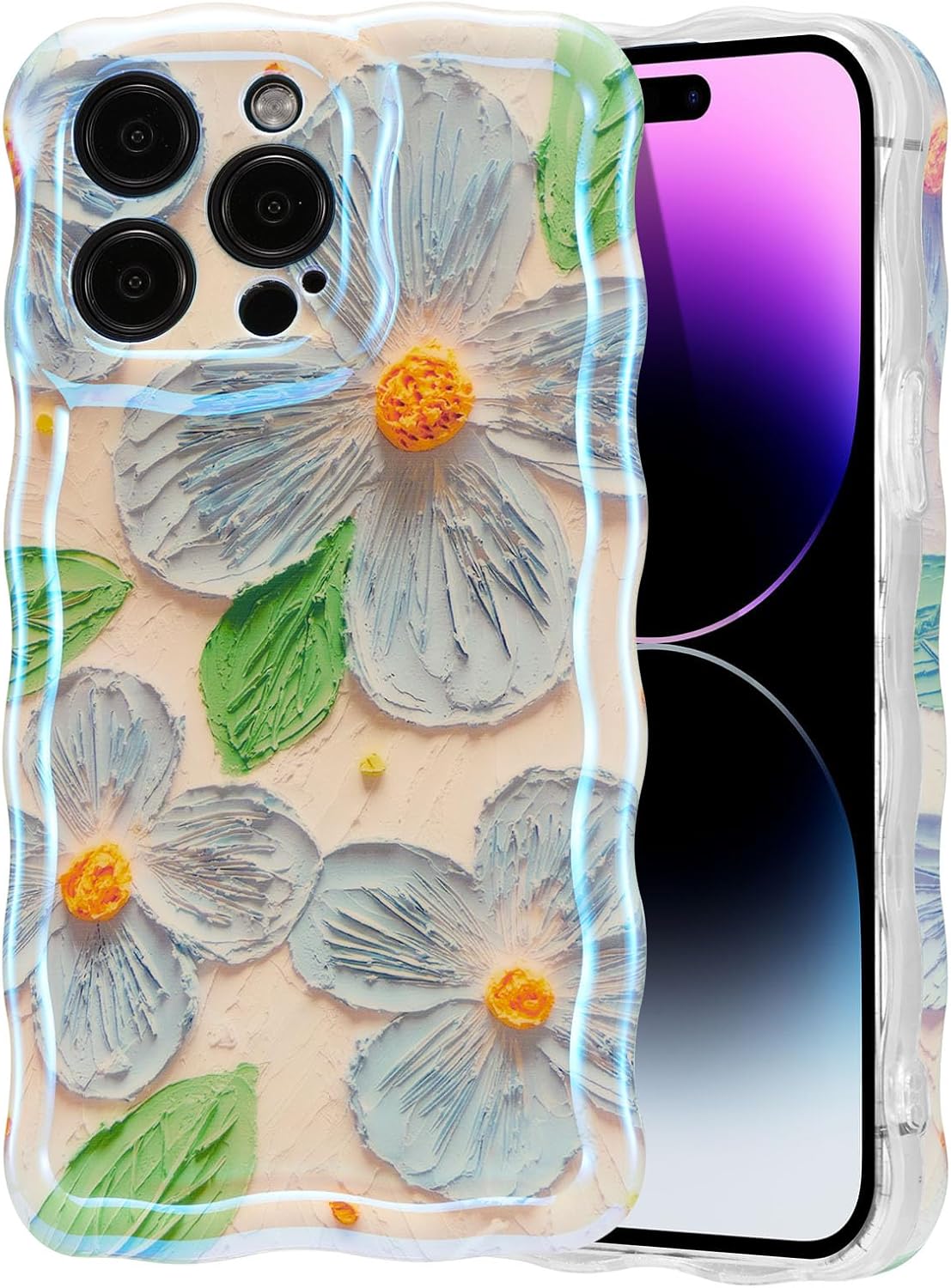 iPhone 13- 16 Retro Floral Glossy Case - Vibrant, Stylish, and Durable for Girls & Women