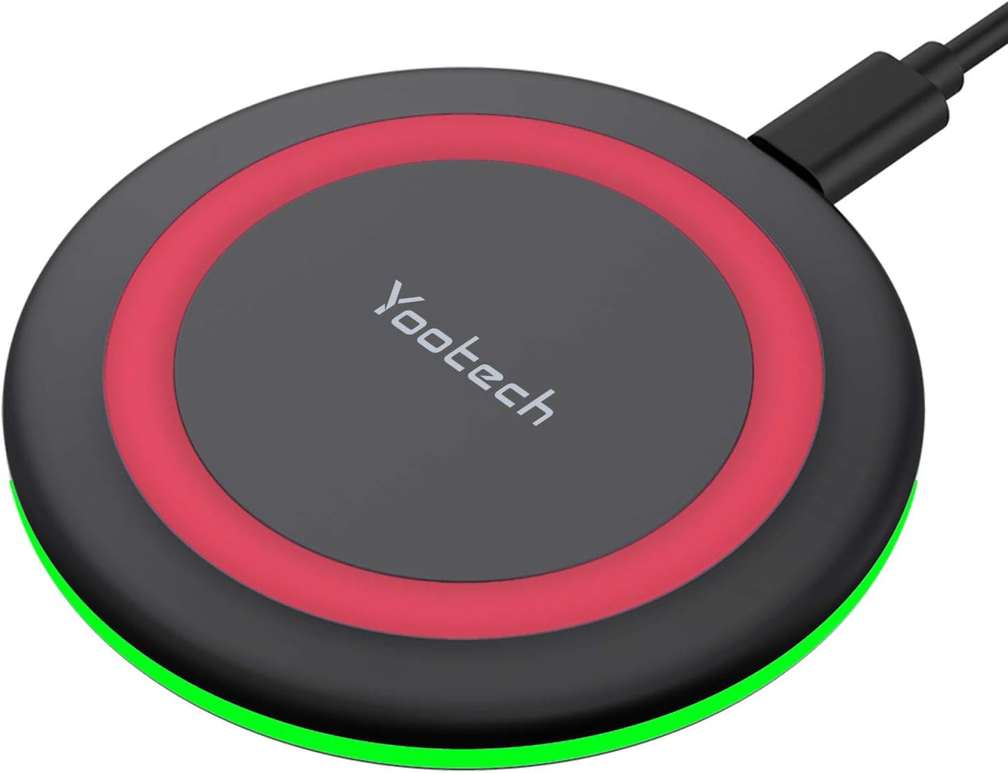 Yootech 10W Max Fast Wireless Charging Pad – Compatible with iPhone 16/15/14/13, Samsung Galaxy S22/S21, AirPods Pro 2