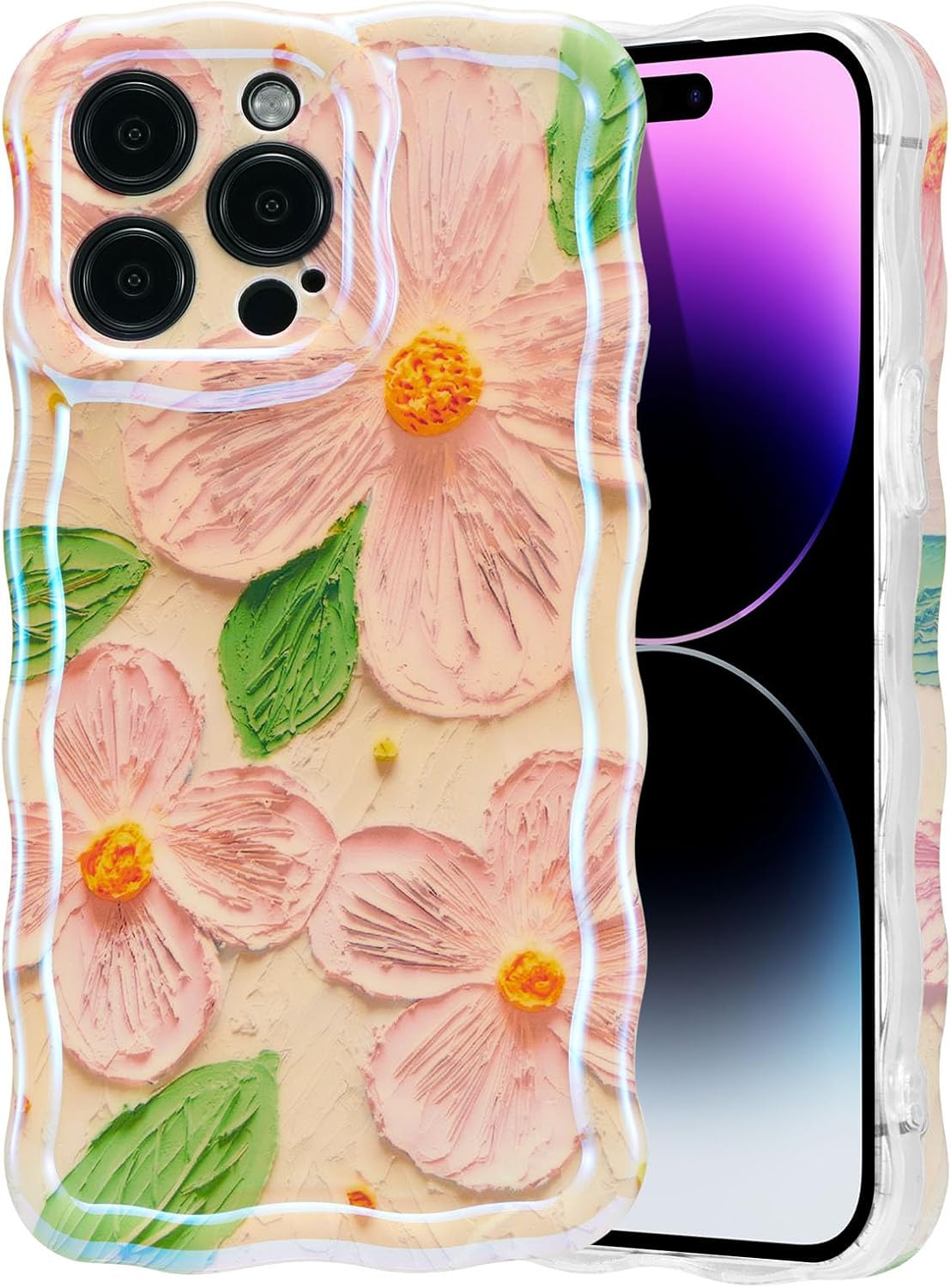 iPhone 13- 16 Retro Floral Glossy Case - Vibrant, Stylish, and Durable for Girls & Women