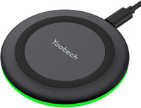Qi-Certified Yootech 10W Max Fast Wireless Charging Pad Compatible with iPhone 13/13 Pro/13 Mini/13 Pro Max/12/SE 2020/11,Samsung Galaxy S21/S20/Note 10/S10,AirPods Pro(No AC Adapter)