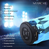 LED MIANOVA Night Light Changing Color Wireless Bluetooth Speaker, 6 Color LED Themes,Handsfree/Phone/PC/MicroSD/USB Disk/AUX-in/TWS Supported