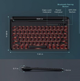 Wireless Bluetooth Backlit Keyboard for Tablet & Phone