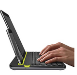 Logitech K480 Bluetooth Multi-Device Portable Wireless Keyboard with Integrated Stand Phone Holder